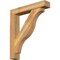 Ekena Millwork Funston Block Rough Sawn Bracket w/ Offset Brace, Western Red Cedar, 6"W x 32"D x 36"H BKT0604X32X36FST05RWR - alternate 1